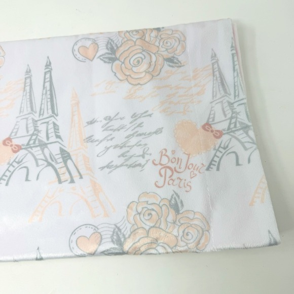 Nanette Lepore Other - Nanette Lepore Reversible Blanket Baby Girl Velour‎ Pink Layette Paris Roses EUC